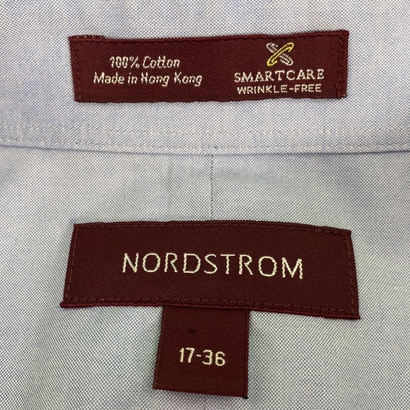 Nordstrom Light Blue Wrinkle-Free Button Down Shirt - Picture 12 of 14